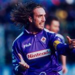 Selebrasi ikonik Gabriel Batistuta saat membela Fiorentina